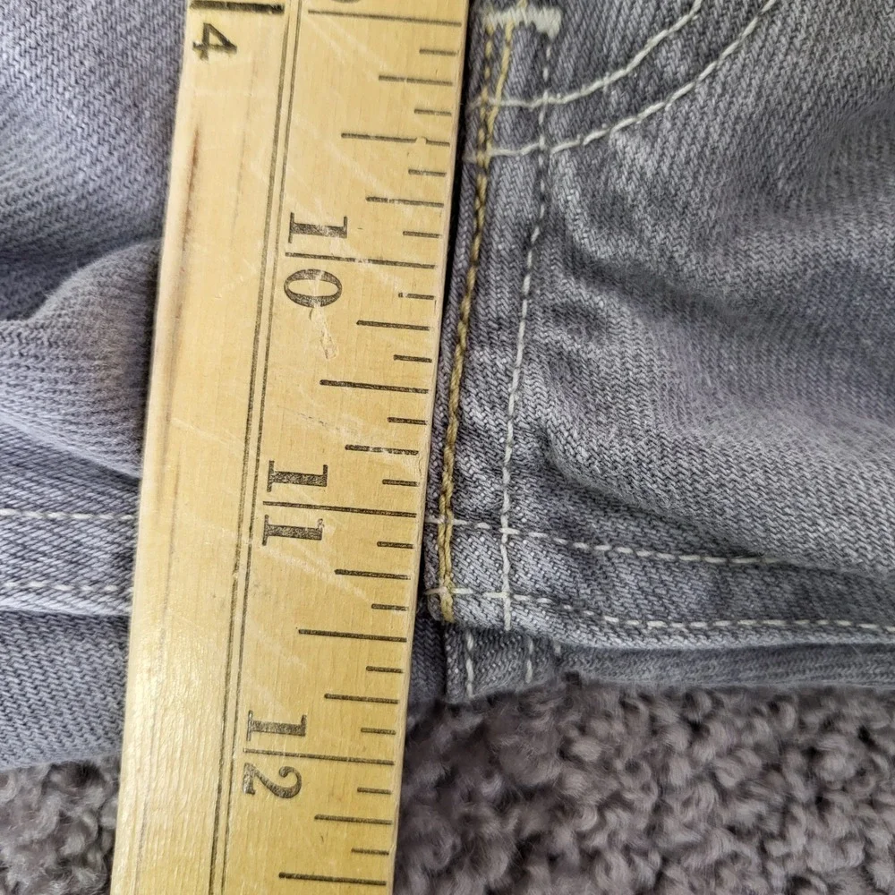 Levi's Men's 501 Original Straight‎ Leg Button Fly Grey Jeans 34x36 Vintage 2008